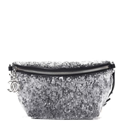 chanel sequin waist bag|Chanel clutch bag.